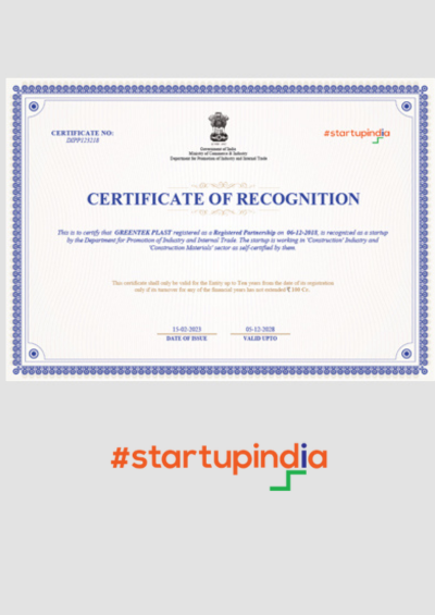 certficate of startupindia